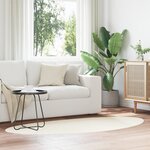 vidaXL Tapis 'HUARTE' à poils courts  doux et lavable  crème 80x150 cm