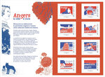 Collector 8 timbres - Angers - Lettre Verte