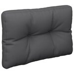 vidaXL Coussins de palette lot de 2 anthracite tissu