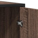 vidaXL Buffet chêne marron 94x35x76 cm bois d'ingénierie