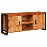 vidaXL Meuble TV Marron 120 x 30 x 50 cm Bois d'acacia massif