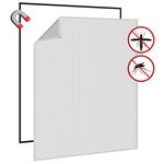 vidaXL Moustiquaire magnétique pour fenêtres blanc 100x120 cm