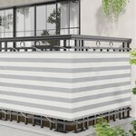 vidaXL Écran de balcon 90 x 300 cm Tissu Oxford Rectangulaire