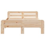 vidaXL Cadre de lit sans matelas 200x200 cm bois massif de pin
