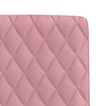 vidaXL Chaises à manger lot de 2 Rose Velours