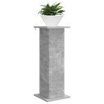 vidaXL Support de Plante Gris béton 30 5 x 30 x 80 5 cm