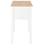 vidaXL Bureau Blanc 109 5 x 45 x 77 5 cm Bois