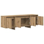 vidaXL Meuble TV chêne artisanal 120x30x40 5 cm bois d'ingénierie