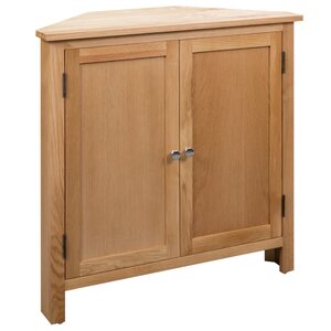 vidaXL Armoire d'angle 80x33 5x78 cm Bois de chêne massif