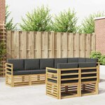 vidaXL Ensemble de canapés d'extérieur 8 pc Blanc et anthracite