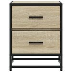 vidaXL Table de chevet chêne sonoma 40x31x50 cm bois d’ingénierie