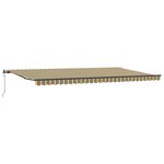 vidaXL Auvent Rétractable Automatique Vert et Jaune 600x350 cm
