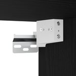 vidaXL Ensemble de meubles de salle de bain en 4 pièces en bois d'ingénierie Chêne noir