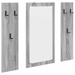 vidaXL Porte-manteau mural Montage mural Sonoma gris 96 x 1 5 x 90 cm