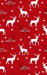 Tapis d'intérieur Noël 70 x 140 cm - Rouge