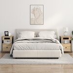 vidaXL Cabinet de chevet avec tiroir Chêne sonoma 40 x 31 x 60 cm