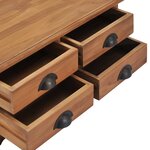 vidaXL Table basse 68x68x30 cm Bois de teck solide