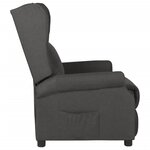 vidaXL Fauteuil inclinable Gris foncé Tissu