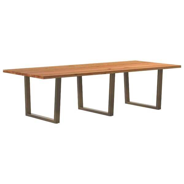 vidaXL Table à manger 280x120x74 cm bois de chêne massif rectangulaire