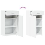 vidaXL Buffet blanc 50x42 5x93 cm bois d'ingénierie