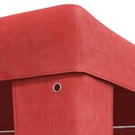 vidaXL Tente de fête Rouge 600 x 300 x 255 cm PE et acier