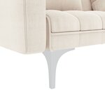 vidaXL Canapé-lit crème tissu