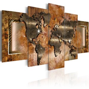 Tableau - steel map l x h en cm 100x50