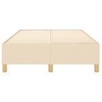 vidaXL Cadre de lit sans matelas crème 120x200 cm tissu