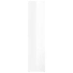 vidaXL Bibliothèque/Séparateur de pièce Blanc brillant 105x24x102 cm