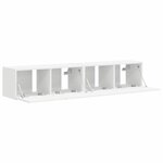 vidaXL Meuble TV mural 2 Pièces Blanc 60 x 31 x 29.5 cm Bois d'ingénierie