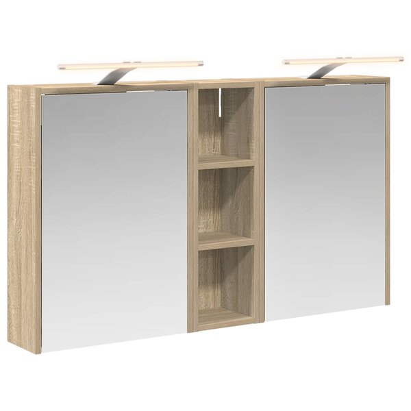 vidaXL Ensemble de Meubles de Salle de Bain 3 Pièces 106 x 16 x 62 5 cm