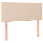 vidaXL Sommier à lattes de lit avec matelas et LED Cappuccino 90x200cm