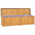 vidaXL Boîte de jardin 200x50x55 cm Bois massif de teck