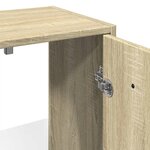 vidaXL Armoire lavabo de salle de bain chêne sonoma 60x33x60 cm