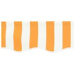 vidaXL Valance de store pour cadre de 2 5 m Jaune et Blanc 2 3x0 2 m
