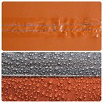 vidaXL Tente de toilette orange imperméable
