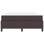 vidaXL Lit à ressorts avec matelas Marron foncé 140 x 190 cm tissu