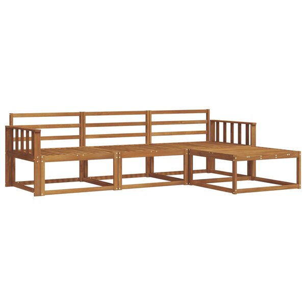 vidaXL Ensemble de canapés d'extérieur 4 pc Naturel