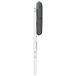 vidaXL Tête de lit capitonnée Blanc et gris clair 75 cm Pin massif
