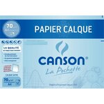 Papier Canson pochette de feuilles calque satin livrée avec pastilles repositionnables