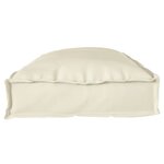 vidaXL Set de coussins de palette 2 Pièces Crème 100 x 40 x 8 cm