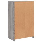 vidaXL Buffet avec lumières LED sonoma gris 60 5x37x100 cm