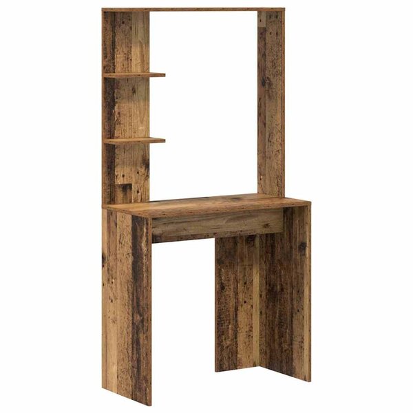 vidaXL Bureau Bois ancien 78.5 x 37 x 154.5 cm Bois d'ingénierie