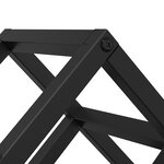 vidaXL Étagère à vin Chêne noir 63 x 16 5 x 25 cm