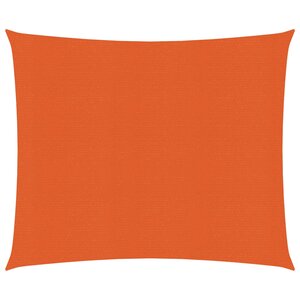 vidaXL Voile d'ombrage 160 g/m² Orange 2x2 m PEHD