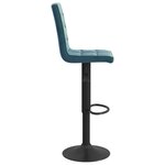 vidaXL Tabouret de bar Bleu Velours