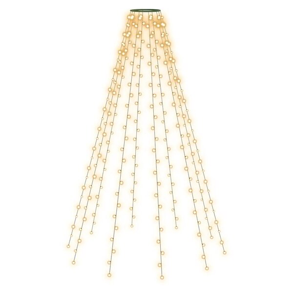 vidaXL Guirlande lumineuse filet d'arbre de Noël 250 LED 250 cm