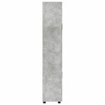 vidaXL Haut Armoire avec étagère FLORIN Gris béton 60 x 35 x 182 cm