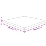 vidaXL Dessus de table carré Marron foncé50x50x2 5cm Bois chêne traité