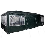 vidaXL Tente de fête 12 parois vertes 8x4 m PE